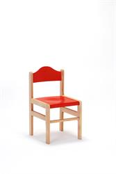 židle pro děti ADAM klasik 1025, červená opěrka a sedák, sedací výška 34cm, český výrobce Sádlík