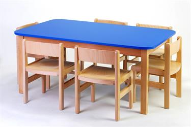 dětské židle ADAM klasik & Karpov DS dětský stůl laminovaný, rohy radius