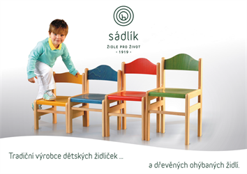 Sádlík dětské židle vyrobené v Moravském Písku